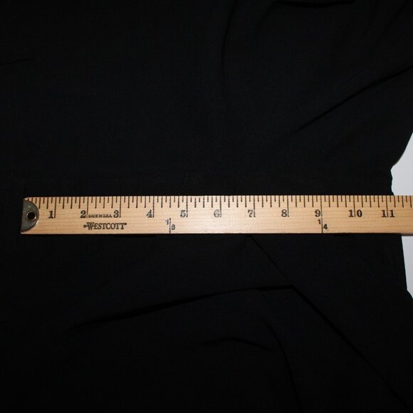 Akris Punto Pant Sz 10 x 30 Black Pockets Sheer 100% Wool Pant - Picture 15 of 16